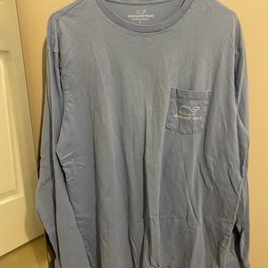 Light Blue Large Vineyard Vines Long Sleeve Tee